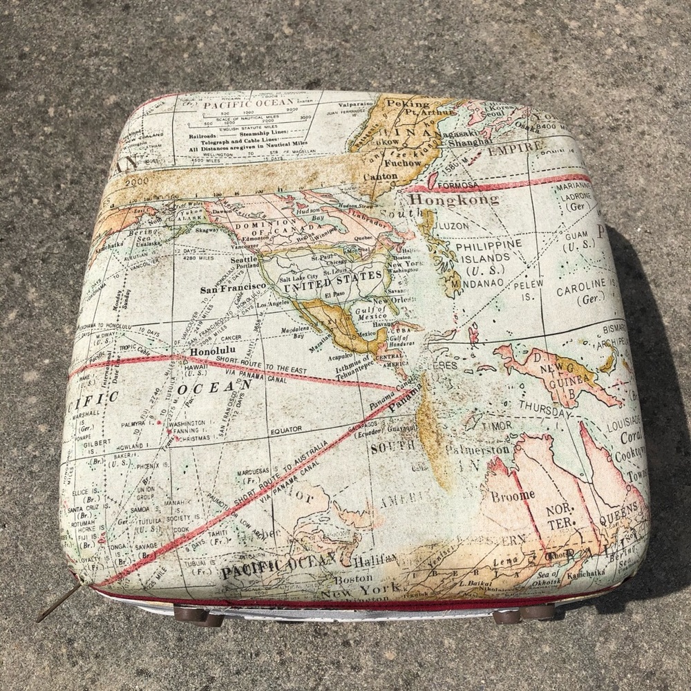 Vintage map bowling ball case by matchmaker - Picture 4 of 13